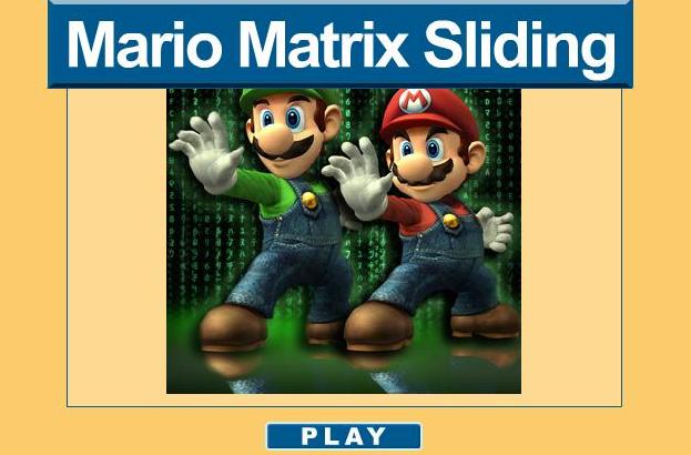 play mario matrix sliding game 2014